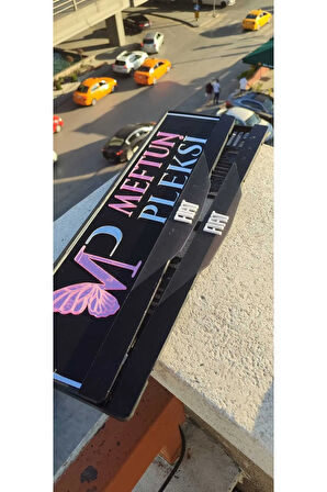 Fiat Model Uyumlu Mat Pleksi Plakalık