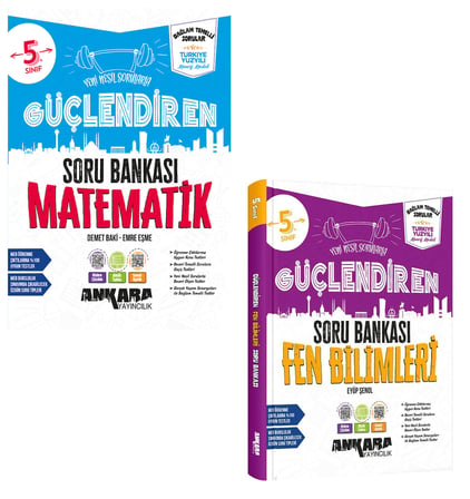 Ankara 2027 5. Sınıf Matematik + Fen Bilimleri Güçlendiren Soru Bankası Seti 2 Kitap Maarif Model