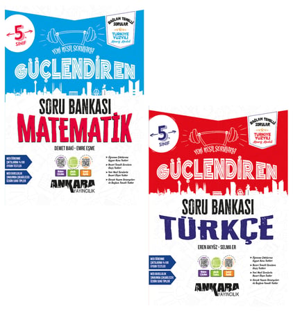 Ankara 2027 5. Sınıf Matematik + Türkçe Güçlendiren Soru Bankası Seti 2 Kitap Maarif Model