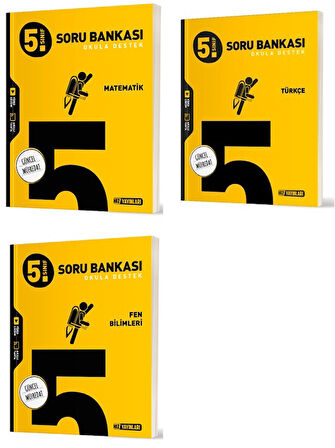 Hız 2025 5. Sınıf Matematik + Türkçe + Fen Soru Seti 3 Kitap