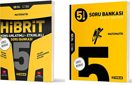 Hız 2025 5. Sınıf Matematik Soru + Hibrit - Konu Seti 2 Kitap