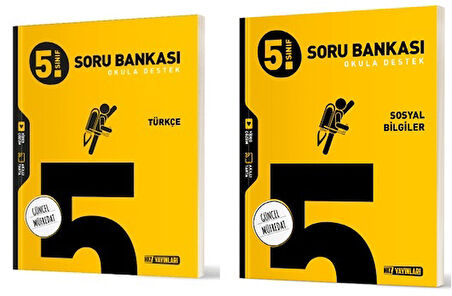 Hız 2025 5. Sınıf Türkçe + Sosyal Bilgiler Soru Seti 2 Kitap