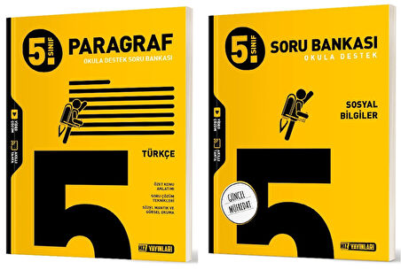 Hız 2025 5. Sınıf Paragraf + Sosyal Bilgiler Soru Seti 2 Kitap