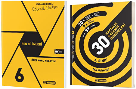 Hız 2025 6. Sınıf Fen Bilimleri Defter + 36 Haftalık Deneme Seti Seti 2 Kitap