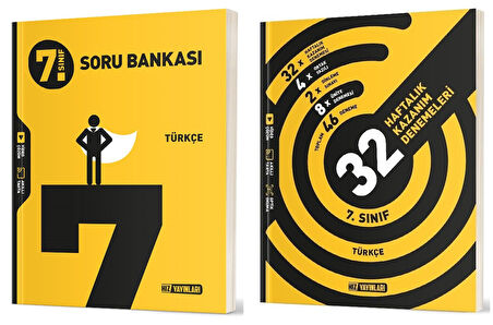 Hız 2025 7. Sınıf Türkçe Soru + 36 Haftalık Deneme Seti 2 Kitap