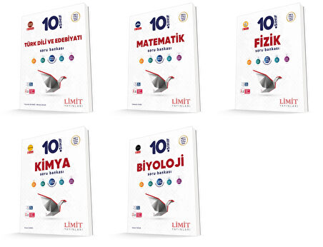 Limit 2026 10. Sınıf Sayısal Soru Bankası Seti 5 Kitap Güncel Müfredat