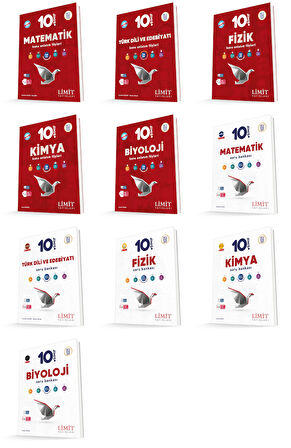 Limit 2026 10. Sınıf Sayısal Konu Kaf + Soru Bankası Seti 10 Kitap Güncel Müfredat
