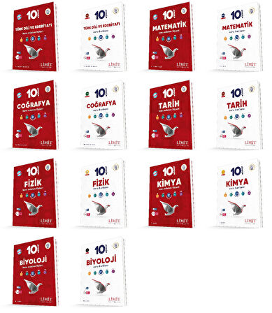 Limit 2026 10. Sınıf Konu Anlatım Fasikülleri Kaf + Soru Bankası Seti 14 Kitap Kitap Güncel Müfredat