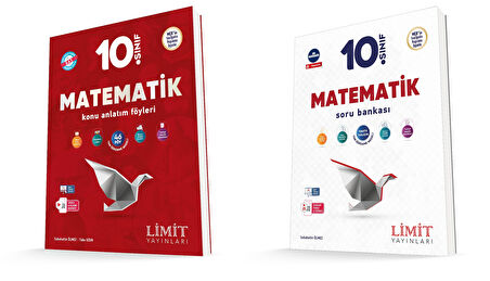 Limit 2025 10. Sınıf Matematik Kaf Konu + Soru Seti 2 Kitap Güncel Müfredat