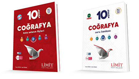 Limit 2025 10. Sınıf Coğrafya Kaf Konu + Soru Seti 2 Kitap Güncel Müfredat