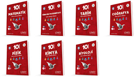 Limit 2026 10. Sınıf Konu Anlatım Föyleri Seti Kaf 7 Kitap Kitap Güncel Müfredat