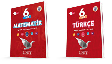 Limit 2026 6. Sınıf Matematik + Türkçe Konu Anlatım Seti 2 Kitap Güncel Müfredat