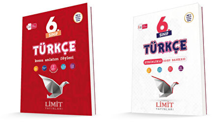 Limit 2026 6. Sınıf Türkçe Konu Anlatım + Soru Bankası Seti 2 Kitap Güncel Müfredat