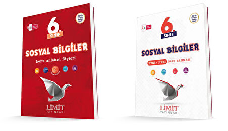 Limit 2026 6. Sınıf Sosyal Bilgiler Konu Anlatım + Soru Bankası Seti 2 Kitap Güncel Müfredat