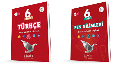Limit 2026 6. Sınıf Türkçe + Fen Bilimleri Konu Anlatım Seti 2 Kitap Güncel Müfredat