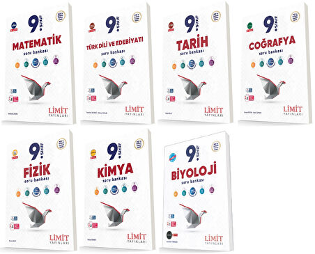 Limit 2025 9. Sınıf Soru Bankası Seti 7 Kitap Kitap Güncel Müfredat