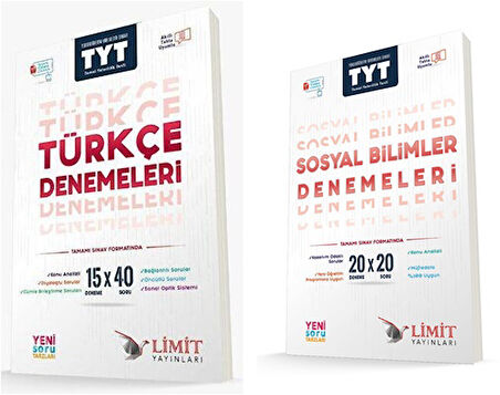 Limit Tyt Türkçe + Sosyal Bilimler Deneme Seti 2 Kitap 2024