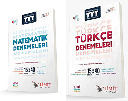 Limit Tyt Türkçe + Matematik Deneme Seti 2 Kitap 2024