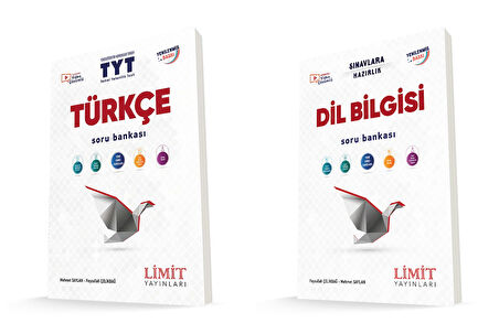 Limit Tyt Türkçe + Dil Bilgisi Soru Bankası Seti 2 Kitap 2024