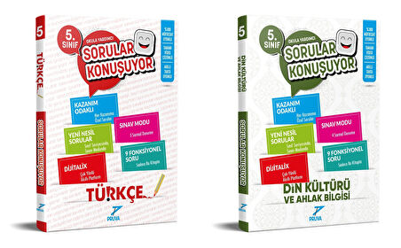 Pruva Akademi 2025 5. Sınıf Türkçe + Din Kültürü Sorular Konuşuyor Seti 2 Kitap Güncel Müfredat