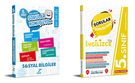 Pruva Akademi 2025 5. Sınıf Sosyal + İngilizce Sorular Konuşuyor Seti 2 Kitap Güncel Müfredat