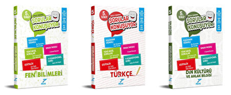 Pruva Akademi 2025 5. Sınıf Fen Bilimleri + Türkçe + Din Kültürü Sorular Konuşuyor Seti 3 Kitap Güncel Müfredat