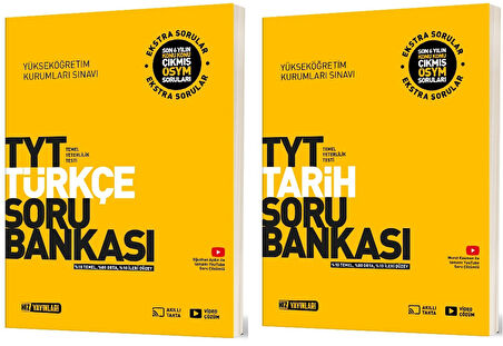 Hız 2025 Tyt Türkçe + Tarih Soru Bankası Seti 2 Kitap