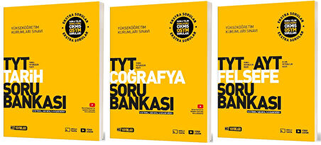 Hız 2025 Tyt Tarih + Coğrafya + Felsefe Soru Bankası Seti 3 Kitap