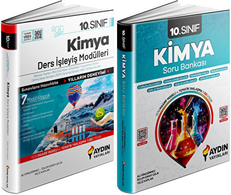 Aydın 2025 10. Sınıf Kimya Ders Anlatım Fasikülleri + Konu Özetli Soru Seti 2 Kitap