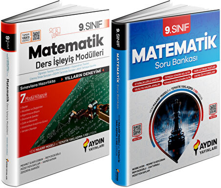Aydın 2025 9. Sınıf Matematik Ders Anlatım Fasikülleri + Konu Özetli Soru Seti 2 Kitap