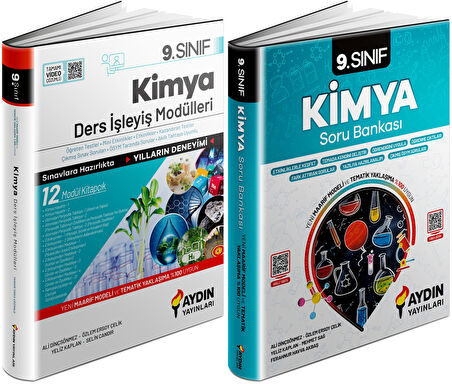 Aydın 2025 9. Sınıf Kimya Ders Anlatım Fasikülleri + Konu Özetli Soru Seti 2 Kitap