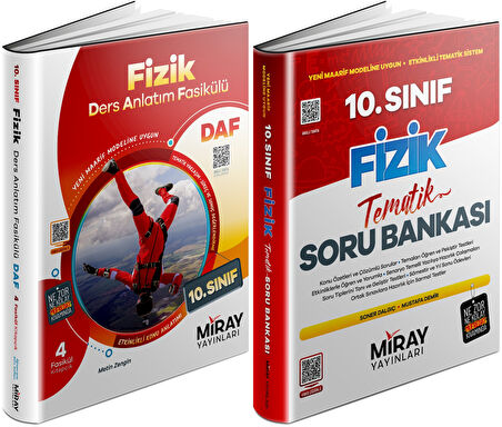 Miray 2026 10. Sınıf Fizik Ders Anlatım Fasikülleri + Tematik Soru Seti 2 Kitap