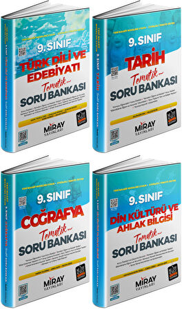 Miray 2025 9. Sınıf Sözel Tematik Soru Bankası 4 Kitap