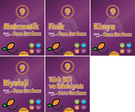 Endemik 2026 9. Sınıf Sayısal Soru Kitabı Seti 5 Kitap Güncel Müfredat