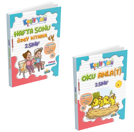 Mavi Deniz 2027 2. Sınıf Keşif Yolu Hafta Sonu Ödev + Oku Anlat Seti 2 Kitap Maarif Model
