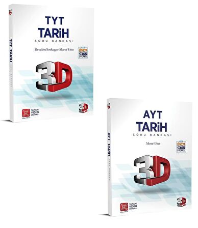 3D Yayınları Tyt Ayt Tarih Soru Bankası Seti 2023