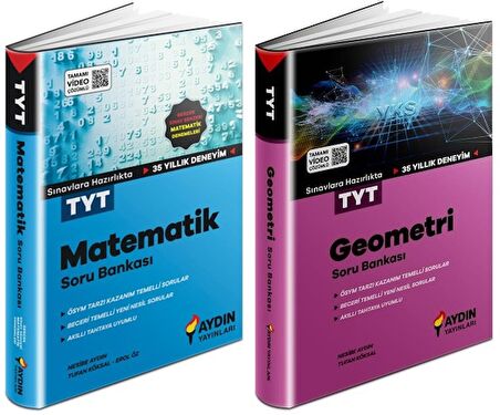 Aydın Tyt Matematik + Geometri Soru Seti 2 Kitap 2023