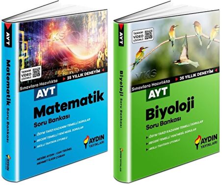 Aydın Ayt Matematik + Biyoloji Soru Seti 2 Kitap 2023
