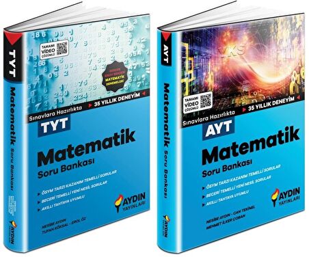 Aydın Tyt Ayt Matematik Soru Bankası Seti 2 Kitap 2023