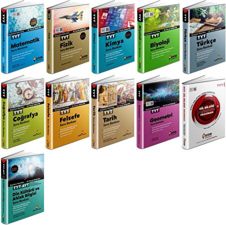 Adın Yayınları Tyt Soru Bankası Seti 11 Kitap 2023
