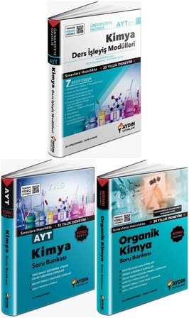Aydın 2026 Ayt Kimya Ders İşleyiş + Soru + Organik Kimya Soru Seti 3 Kitap
