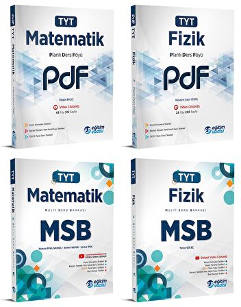 Eğitim Vadisi Tyt Matematik + Fizik Pdf + Msb Seti 4 Kitap 2023