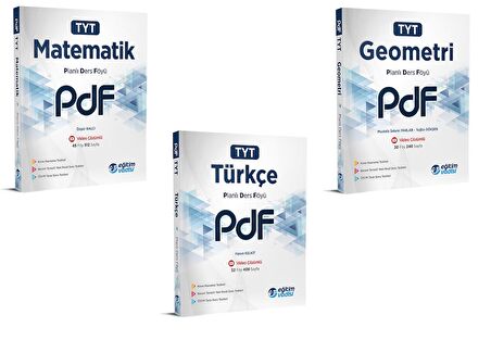 Eğitim Vadisi Tyt Matematik Türkçe Geometri Pdf Planlı Ders Föyü Seti 2023