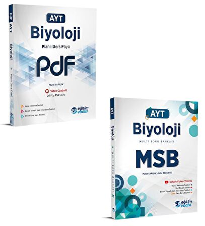 Eğitim Vadisi Ayt Biyoloji Pdf + Msb Seti 2 Kitap 2023