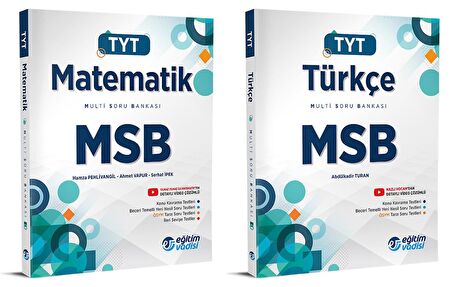 Eğitim Vadisi Tyt Matematik + Türkçe Msb Multi Soru Bankası Seti 2 Kitap 2023
