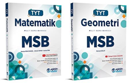Eğitim Vadisi Tyt Matematik + Geometri Msb Multi Soru Bankası Seti 2 Kitap 2023