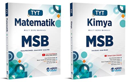 Eğitim Vadisi Tyt Matematik + Kimya Msb Multi Soru Bankası Seti 2 Kitap 2023