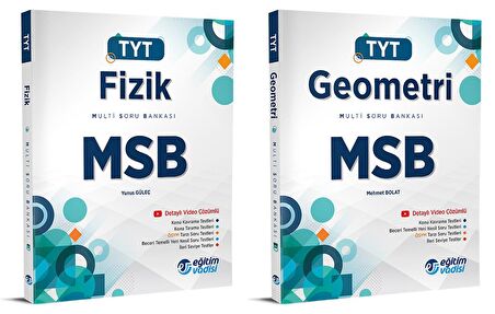 Eğitim Vadisi Tyt Fizik + Geometri Msb Multi Soru Bankası Seti 2 Kitap 2023