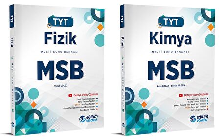 Eğitim Vadisi Tyt Fizik + Kimya Msb Multi Soru Bankası Seti 2 Kitap 2023