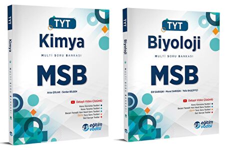 Eğitim Vadisi Tyt Kimya + Biyoloji Msb Multi Soru Bankası Seti 2 Kitap 2023